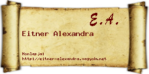 Eitner Alexandra névjegykártya